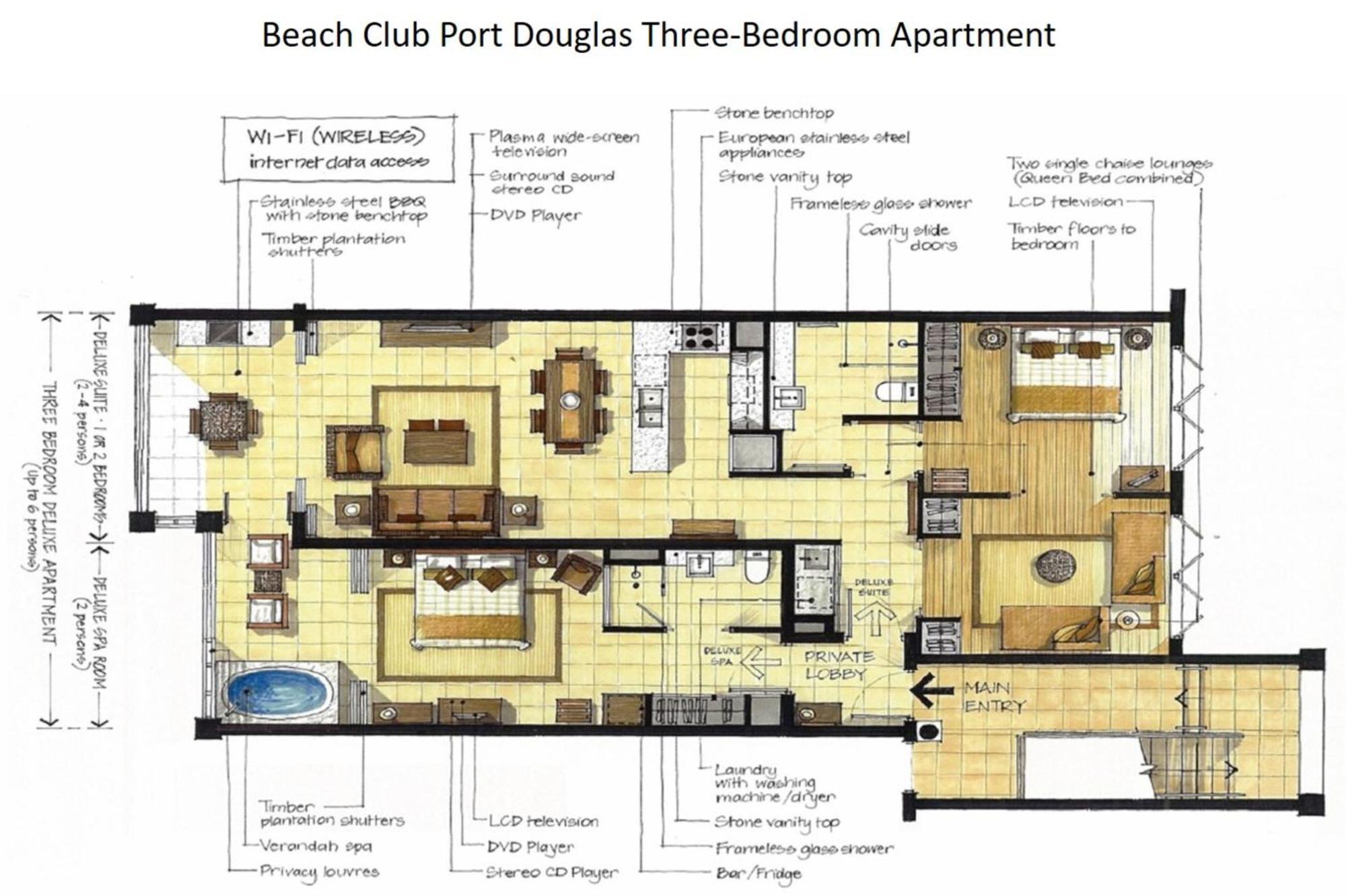 Beach Club Port Douglas Luxury Apartments Номер фото